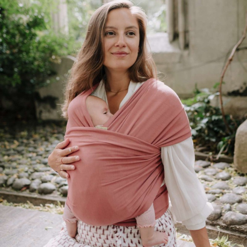 Fascia elastica portabebè Boba - Dusty Pink