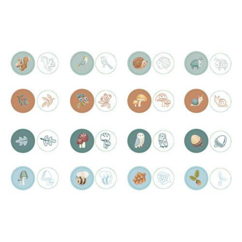 Timbrini inchiostrati - Forest Friends