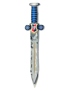 Spada Arthur cavaliere in EVA - Argento e Blu