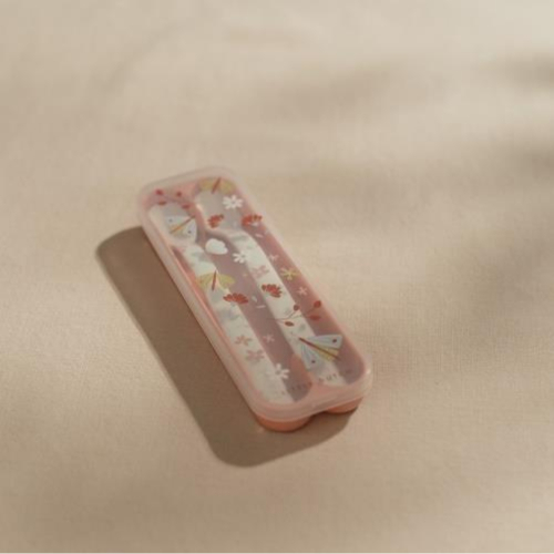 Set di 2 cucchiai con porta posate Flowers & Butterfly