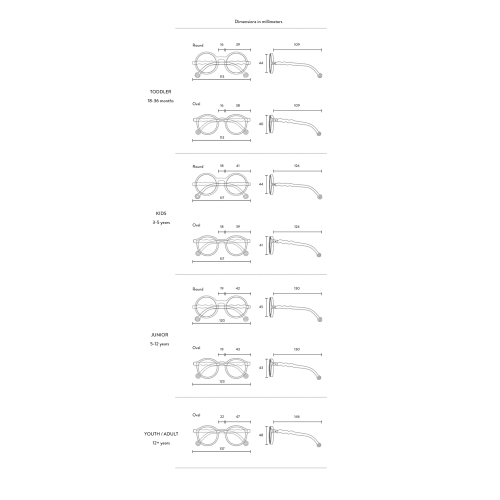 Occhiali da Sole Round - Coral Fantasy - KIDS 3/5 anni - Polarizzati