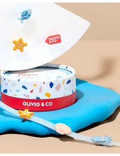 Cinturino in slicone con charms per occhiali da sole Olivio - Blue 2
