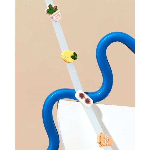 Cinturino in slicone con charms per occhiali da sole Olivio - Blue