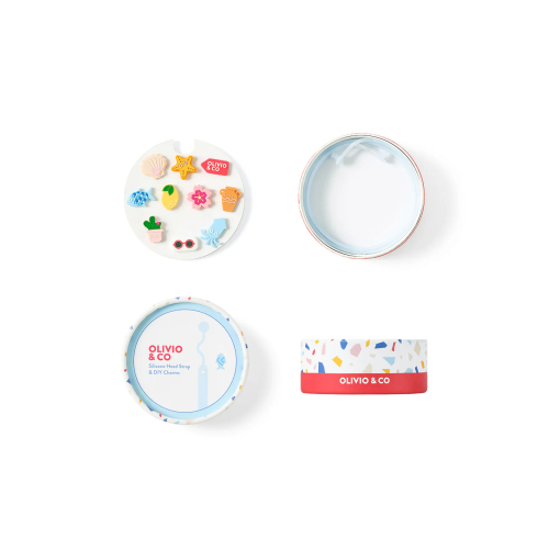 Cinturino in slicone con charms per occhiali da sole Olivio - Blue