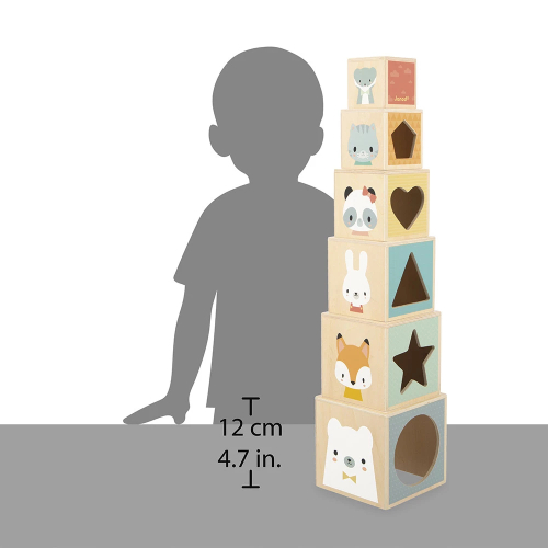 Piramide in legno con forme ad incastro - Pure Piramide in legno con forme ad incastro - Pure