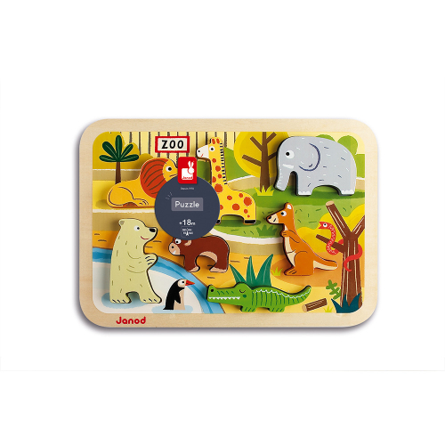 Puzzle Chunky Animali dello Zoo 7 pezzi Puzzle Chunky Animali dello Zoo 7 pezzi