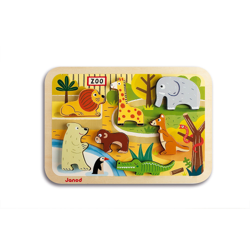 Puzzle Chunky Animali dello Zoo 7 pezzi Puzzle Chunky Animali dello Zoo 7 pezzi