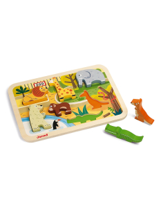 Puzzle Chunky Animali dello Zoo 7 pezzi