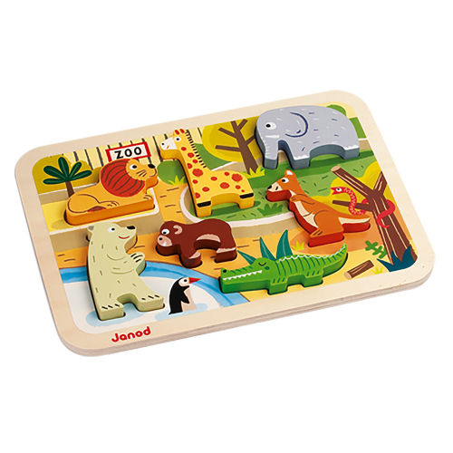 Puzzle Chunky Animali dello Zoo 7 pezzi Puzzle Chunky Animali dello Zoo 7 pezzi