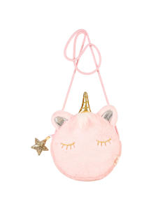 Borsa Tracolla Unicorno rosa di peluche