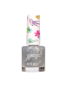 Smalto a base d'acqua - Vegan - Transparent silver glitter
