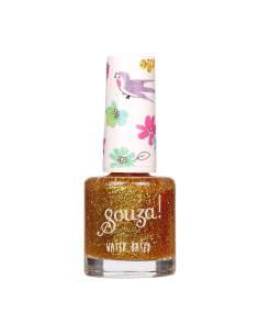 Smalto a base d'acqua - Vegan - Transparent Gold glitter