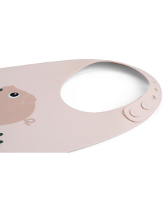 Bavaglio Impermeabile con Tasca - Tiny Farm - Cipria - 100% Silicone 2