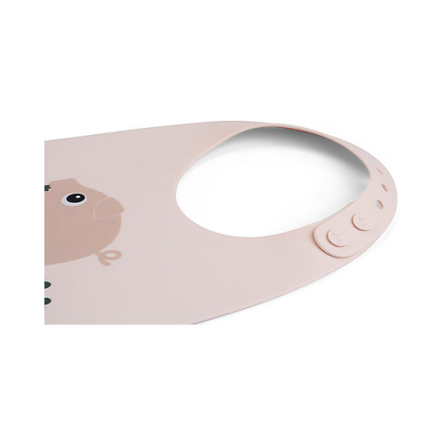 Bavaglio Impermeabile con Tasca - Tiny Farm - Cipria - 100% Silicone