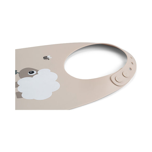 Bavaglio Impermeabile con Tasca - Tiny Farm - Sabbia - 100% Silicone