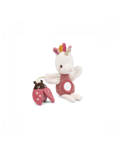 Peluche marionetta Attività Lena l'unicorno