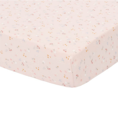 Lenzuolo per culla + coprimaterasso Little Pink Flowers