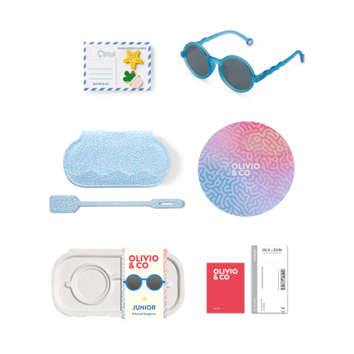 Occhiali da Sole Round - Reef Blue - JUNIOR 5/12 anni - Polarizzati