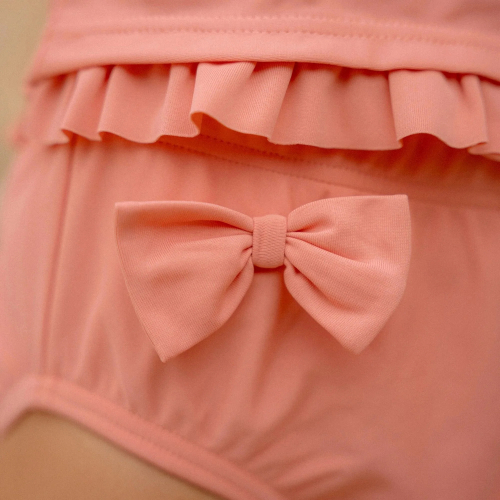 Pannolino da nuoto contenitivo - Sunny Flowers Rouge