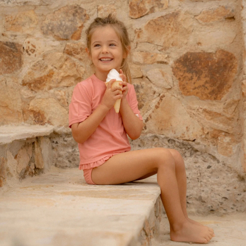 Pannolino da nuoto contenitivo - Sunny Flowers Rouge