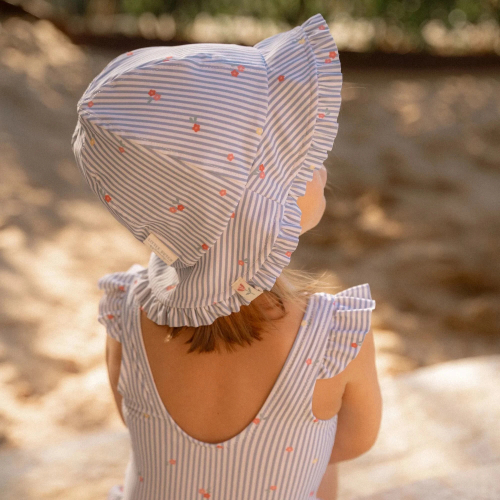 Cappello reversibile - Sunny Flowers Blue