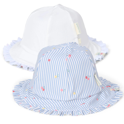 Cappello reversibile - Sunny Flowers Blue