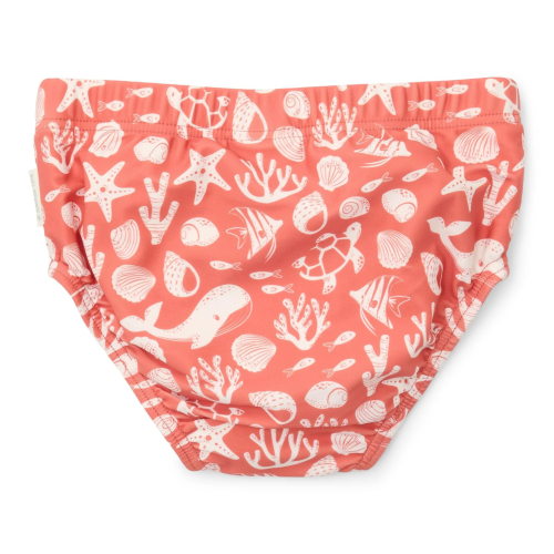 Pannolino da nuoto contenitivo - Sea Life Coral Red