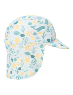 Cappello da mare con falda protettiva - Seasashells and Stripes 2