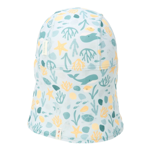 Cappello da mare con falda protettiva - Seasashells and Stripes