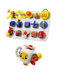 Set tavoletta gioco educativo ed evolutivo - Busy Board - dai 12 mesi ai 24 mesi