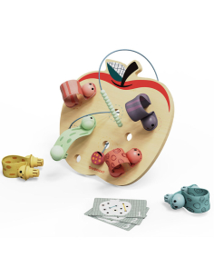 Apple Worms - La mela e i suoi vermetti - Giocattolo Montessori