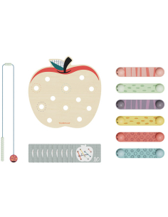 Apple Worms - La mela e i suoi vermetti - Giocattolo Montessori 2