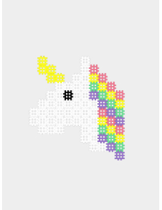 Micro WAFFLE Unicorn - L'unicorno - 80 pezzi 2