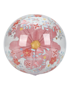 Pallone da spiaggia trasprante con figura 3D Flowers 35 cm