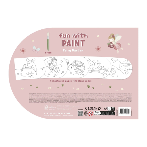 Album da colorare con acquerelli - Fairy Garden