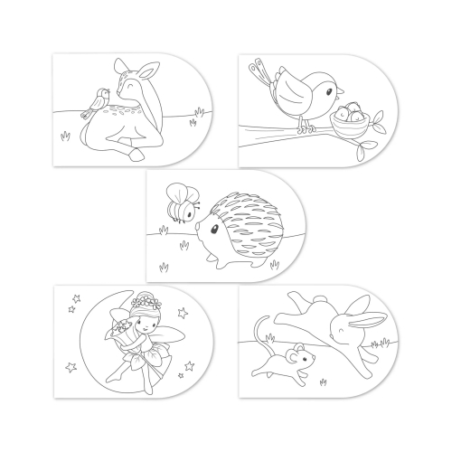 Album da colorare con acquerelli - Fairy Garden