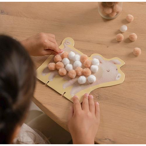 Gioco creativo pom pom - Little Farm