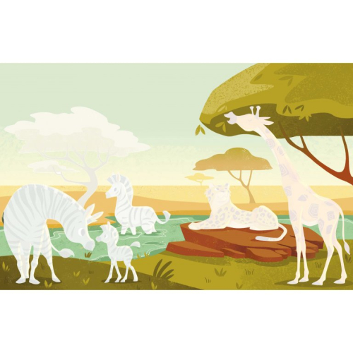 Libera i colori della savana