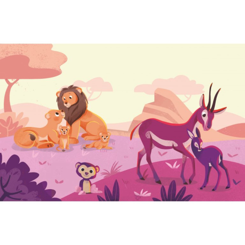 Libera i colori della savana