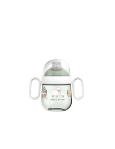 Tazza antigoccia con cannuccia 200 ml Little Farm