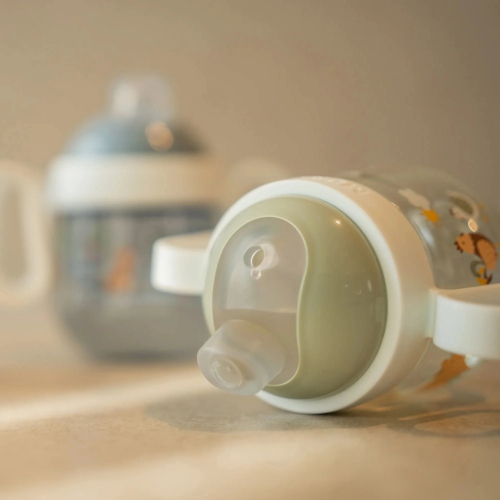 Tazza antigoccia con cannuccia 200 ml Little Farm