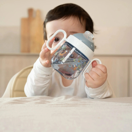 Tazza antigoccia con cannuccia 200 ml Forest Friends