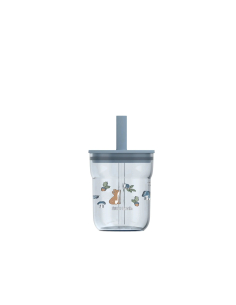 Bicchiere 2 in 1 con cannuccia 250 ml Forest Friends