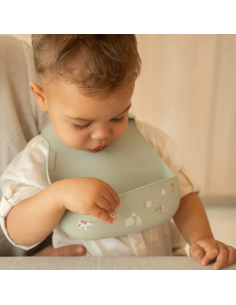 Bavaglio silicone con tasca - Little Farm 2