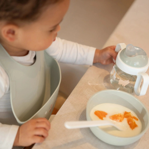 Bavaglio silicone con tasca - Little Farm Bavaglio silicone con tasca - Little Farm