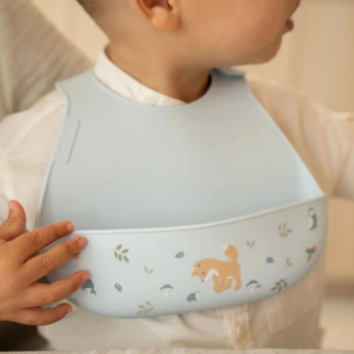 Bavaglio silicone con tasca - Forest Friends