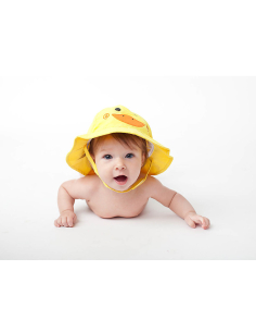 Set Baby Costumino Contenitivo + Cappellino, Anatroccolo con protezione solare UPF 50+ 2