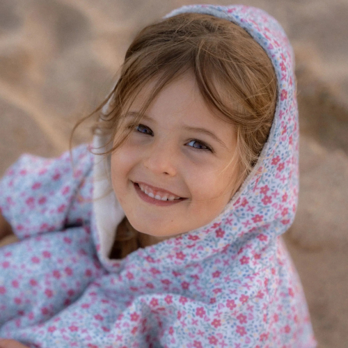 Poncho One Size - Sunny Flowers