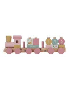 Trenino in legno impilabile - Pink Fairy Garden