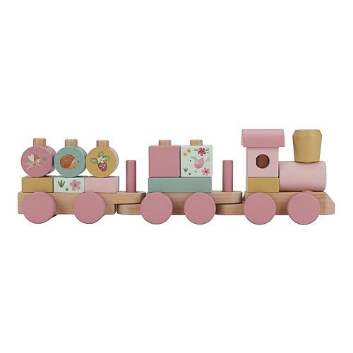 Trenino in legno impilabile - Pink Fairy Garden